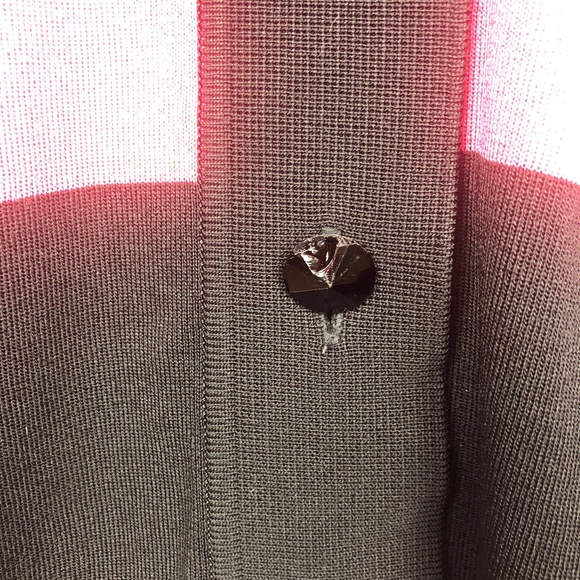 Vintage Misook Cardigan Sweater Jacket, Red Medium - Picture 5 of 5